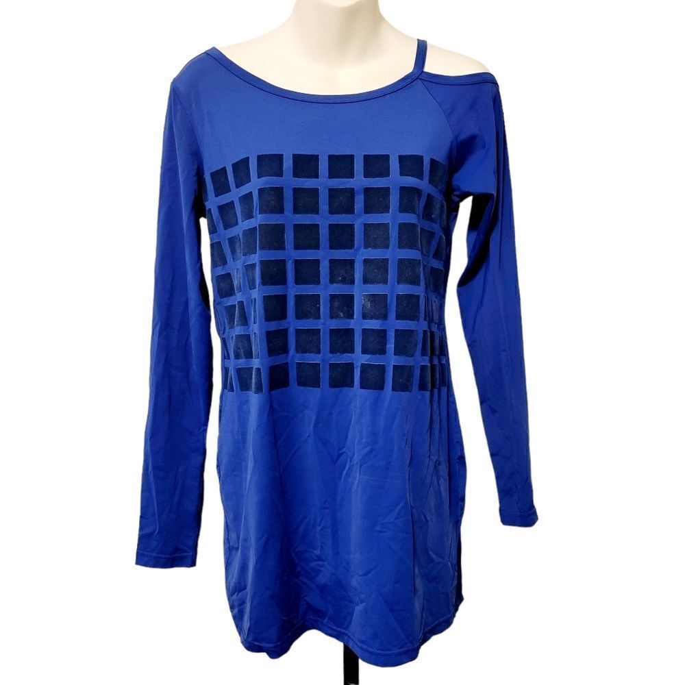 2/$20 Vintage blue fashion top blouse